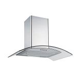 Electriq EIQCURV60EN cooker hood Wall-mounted Stainless steel B 270 m³/h
