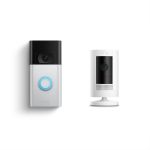 Ring Video Doorbell (2nd Gen) + Outdoor Camera White, Black