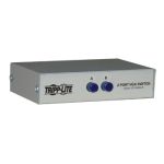 Tripp Lite 2-Port Manual Push Button VGA/SVGA Video Switch - Metal