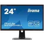iiyama ProLite B2483HSU-B1DP LED display 61 cm (24") 1920 x 1080 pixels Full HD Flat Matt Black