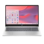 HP Chromebook 15a-nb0006na Intel N N100 39.6 cm (15.6") HD 4 GB LPDDR5-SDRAM 128 GB UFS Wi-Fi 6 (802.11ax) ChromeOS Silver