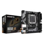 Gigabyte B650I AX Motherboard - Supports AMD AM5 CPUs, 5+2+1 Phases Digital VRM, up to 6400MHz DDR5 (OC), 1xPCIe 4.0 M.2, Wi-Fi 6E, 2.5GbE LAN, USB 3.2 Gen 2