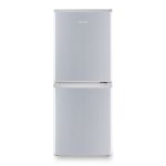 electriQ 155 Litre 50/50 Freestanding Fridge Freezer - Silver
