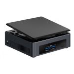 Intel NUC BLKNUC7I3DNKTC3 PC/workstation 7th gen Intel Core i3 i3-7100U 4 GB DDR4-SDRAM 128 GB SSD UCFF Black Mini PC barebone Windows 10