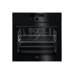 AEG 8000 Series AssistedCooking Pyrolytic Self-Cleaning Smart Single Oven with Food Probe - Black