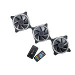 Bitspower BPTA-NTX1218D3 computer cooling system Computer case Fan 12 cm Black 3 pc(s)