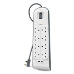 Belkin BSV604AF2M surge protector White 6 AC outlet(s) 2 m