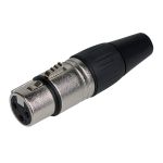 Maplin XLR Female Connector with 3 Copper Contacts Zinc Diecast Shell