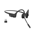 SHOKZ OpenComm2 UC 2025 Upgrade Wireless Bluetooth Bone Conduction Videoconferencing Headset with USB-C Charging Port and USB-A adapter