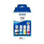 Epson C13T03R640/102 Ink bottle multi pack Bk,C,M,Y 127ml + 3x70ml Pack=4 for Epson ET-3700