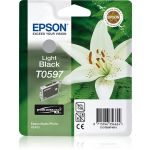 Epson C13T05974010/T0597 Ink cartridge light black, 520 pages 13ml for Epson Stylus Photo R 2400