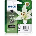 Epson C13T05984010/T0598 Ink cartridge black matt, 520 pages 13ml for Epson Stylus Photo R 2400