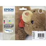 Epson C13T06154010/T0615 Ink cartridge multi pack Bk,C,M,Y, 4x250 pages ISO/IEC 24711 4x8ml Pack=4 for Epson Stylus D 68