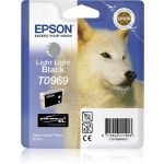 Epson C13T09694010/T0969 Ink cartridge light light black, 6.07K pages 11,4ml for Epson Stylus Photo R 2880