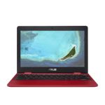 ASUS Chromebook C223NA-GJ0040 notebook LPDDR4-SDRAM 29.5 cm (11.6") 1366 x 768 pixels Intel® Celeron® 4 GB 32 GB eMMC Wi-Fi 5 (802.11ac) Chrome OS Red