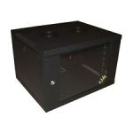 Eco NetCab 9U 450mm Deep 19" Wall Cabinet (W550xD450)- Black - Flatpack