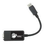 Siig CB-DP0082-S1 video cable adapter 0.24 m 20-Pin DisplayPort M 15-pin VGA F Black