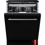 CDA Integrated Dishwasher - AquaZone technology, Black control panel