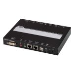 ATEN 1 port DVI KVM over IP, support PS2/USB/Serial consoles, Virtual Media via USB 2.0