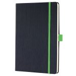 Sigel Conceptum A5 Lined 194p Ntbk Black/Green