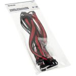Kolink Core Standard Braided Cable Extension Kit - Jet Black/Racing Red