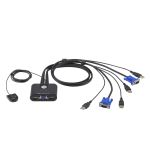 ATEN CS22U KVM switch Black