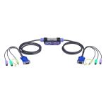 ATEN CS62A KVM switch Black, Silver