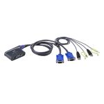 ATEN CS62US KVM switch Black