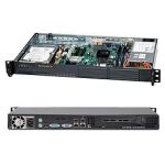Supermicro CSE-502L-200B server barebone Rack (1U) Black