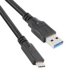 Ubiquiti Networks USB 3.0 TYPE-A TO TYPE-C MALE 1M BLACK