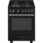 Smeg Concert CX61GMBL cooker Freestanding cooker Electric Gas Black
