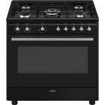 Smeg Concert CX91GMBL cooker Range cooker Electric Gas Black