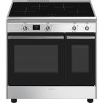 Smeg Concert CX92IM cooker Freestanding cooker A Electric Zone induction hob Stainless steel