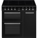 Smeg Concert CX93IMBL cooker Freestanding cooker A Electric Zone induction hob Black