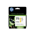 HP CZ136A/711 Ink cartridge yellow 29ml Pack=3 for HP DesignJet T 520