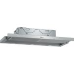 Neff D49ED22N1B cooker hood Semi built-in (pull out) Silver 266 m³/h