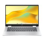 HP Chromebook Laptop x360 14b-cd0010nax Intel N N100 35.6 cm (14") Touchscreen HD 4 GB LPDDR5-SDRAM Wi-Fi 6 ChromeOS Silver
