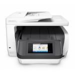 HP OfficeJet Pro 8730 All-in-One Printer, Print, copy, scan, fax, 50-sheet ADF; Front-facing USB pri