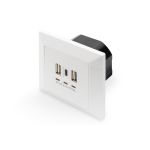 Digitus Socket with USB A & USB-Câ„¢ Ports, flush mounted