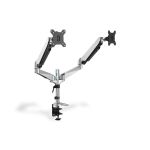 Digitus DA-90353 monitor mount / stand 68.6 cm (27") Clamp Black,Silver
