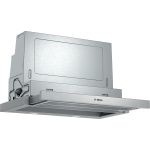 Bosch Serie 4 DFS067A51B cooker hood Semi built-in (pull out) Silver 399 m³/h