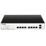 D-Link DGS-1100-10MP network switch Managed L2 Gigabit Ethernet (10/100/1000) Black 1U Power over Ethernet (PoE)