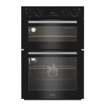 Indesit Electric Built In Double Oven - Black
