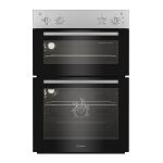 Indesit Electric Built In Double Oven - Silver