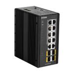 D-Link DIS-300G-14PSW Managed L2 Gigabit Ethernet Power over Ethernet (PoE) Black