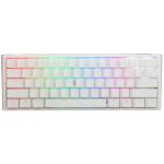 Ducky One3 Pure White Mini keyboard Gaming USB UK English