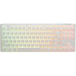 Ducky One3 Pure White TKL keyboard USB UK English