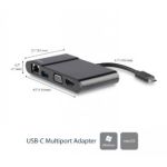 StarTech.com USB-C Multiport Adapter for Laptops - 4K HDMI or VGA - GbE - USB 3.0