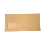 CTS DL Envelopes Window Self Seal Manilla