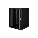 Digitus DN-19 16U-6/6-SW rack cabinet Wall mounted rack Black